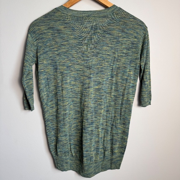 Wilfred 3/4 Sleeve Women's Lightweight Sweater Top Green XS Crewneck 20% Linen - Picture 5 of 11